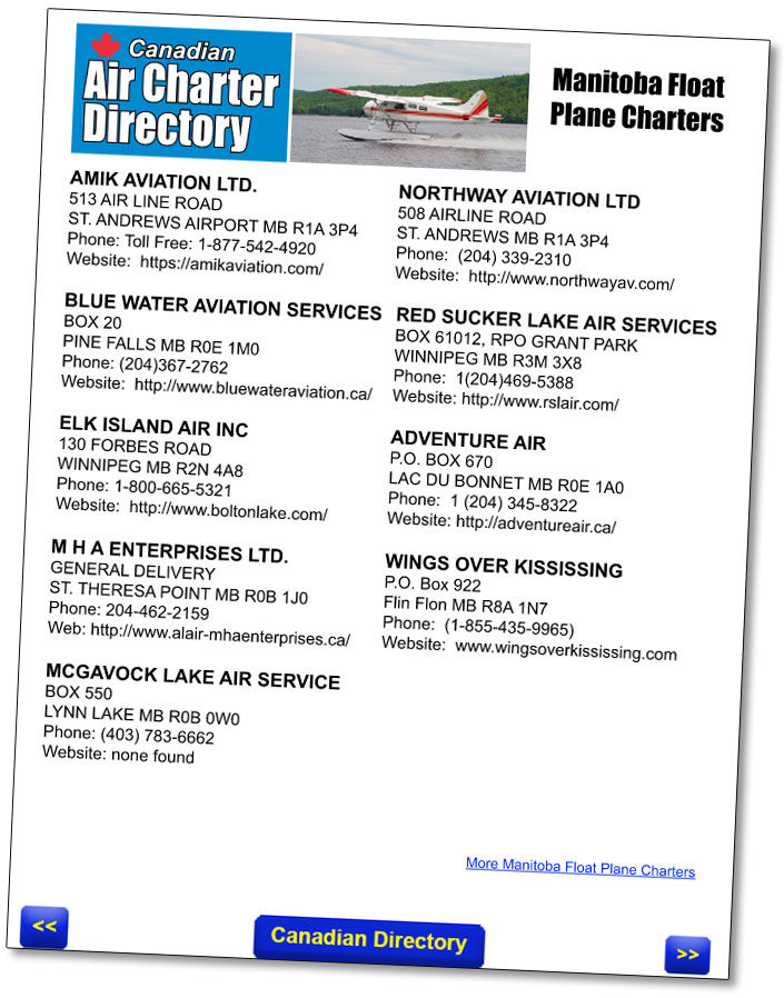 Pickle Lake Ontario  Air Charter Flights